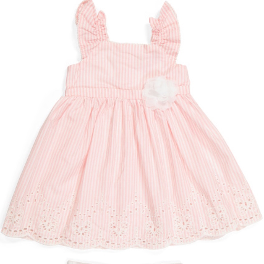 PENELOPE MACK Infant Pink Stripe Sundress-NEW!